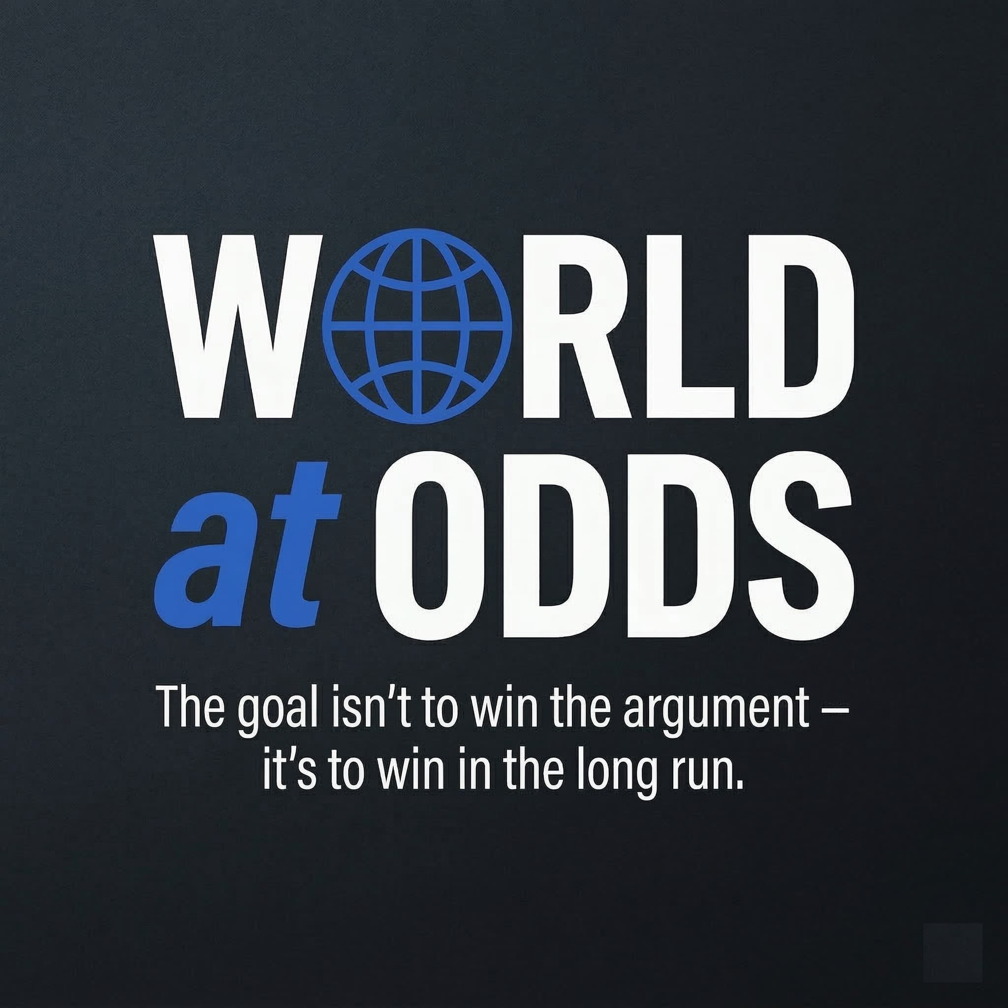 World at Odds square logo, dark version, 2048 pixels
